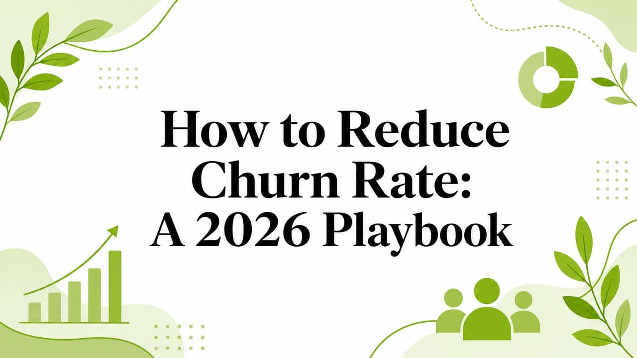 Cover image for How to Reduce Churn Rate: A 2026 Playbook