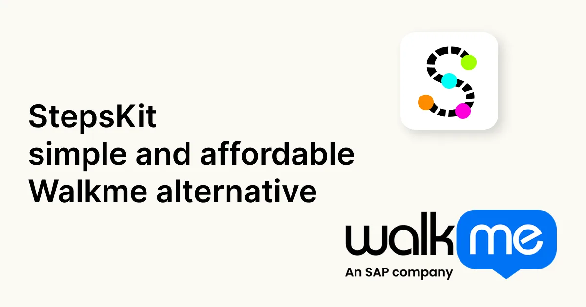 StepsKit, a simple WalkMe alternative